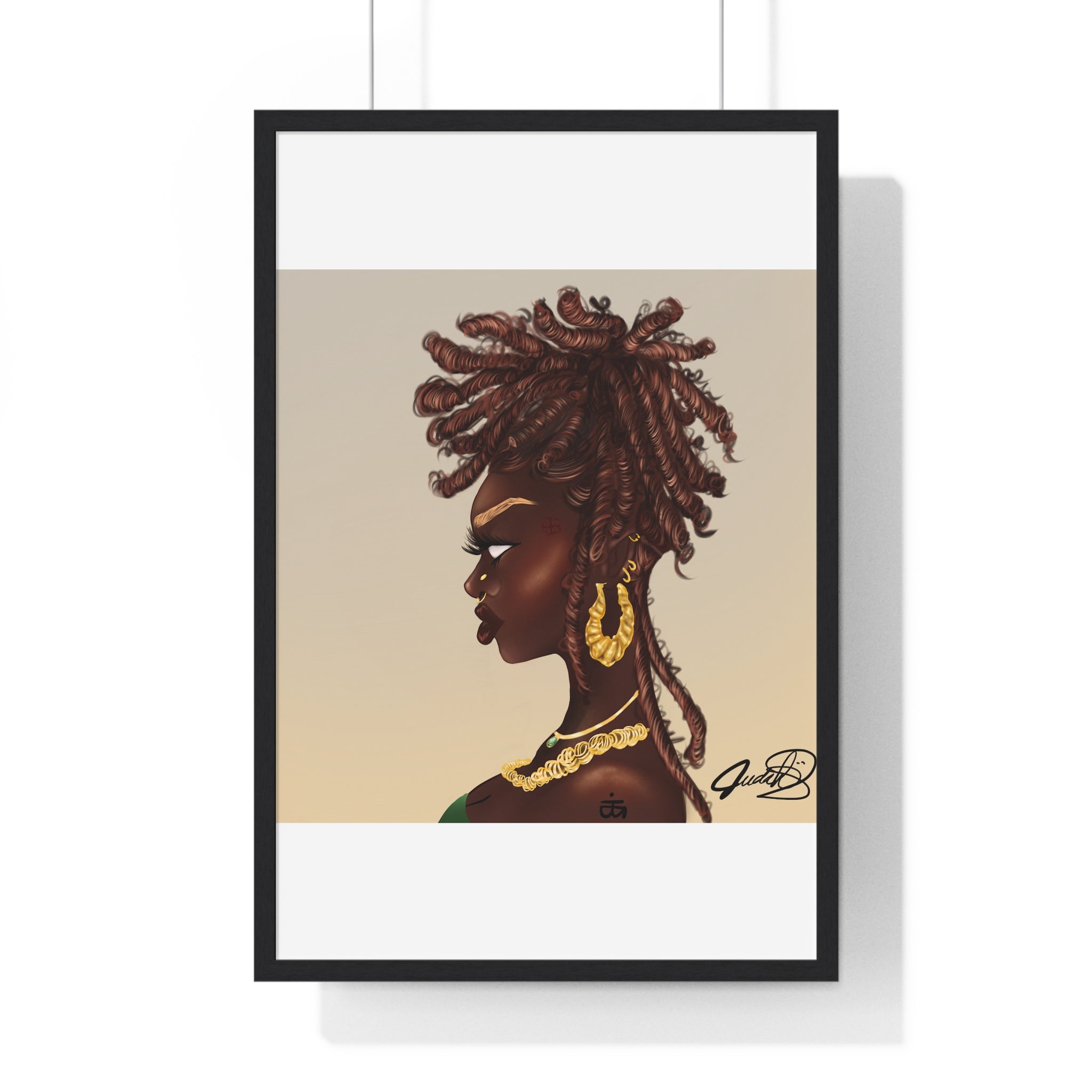 Millikah Vertical Framed Poster print
