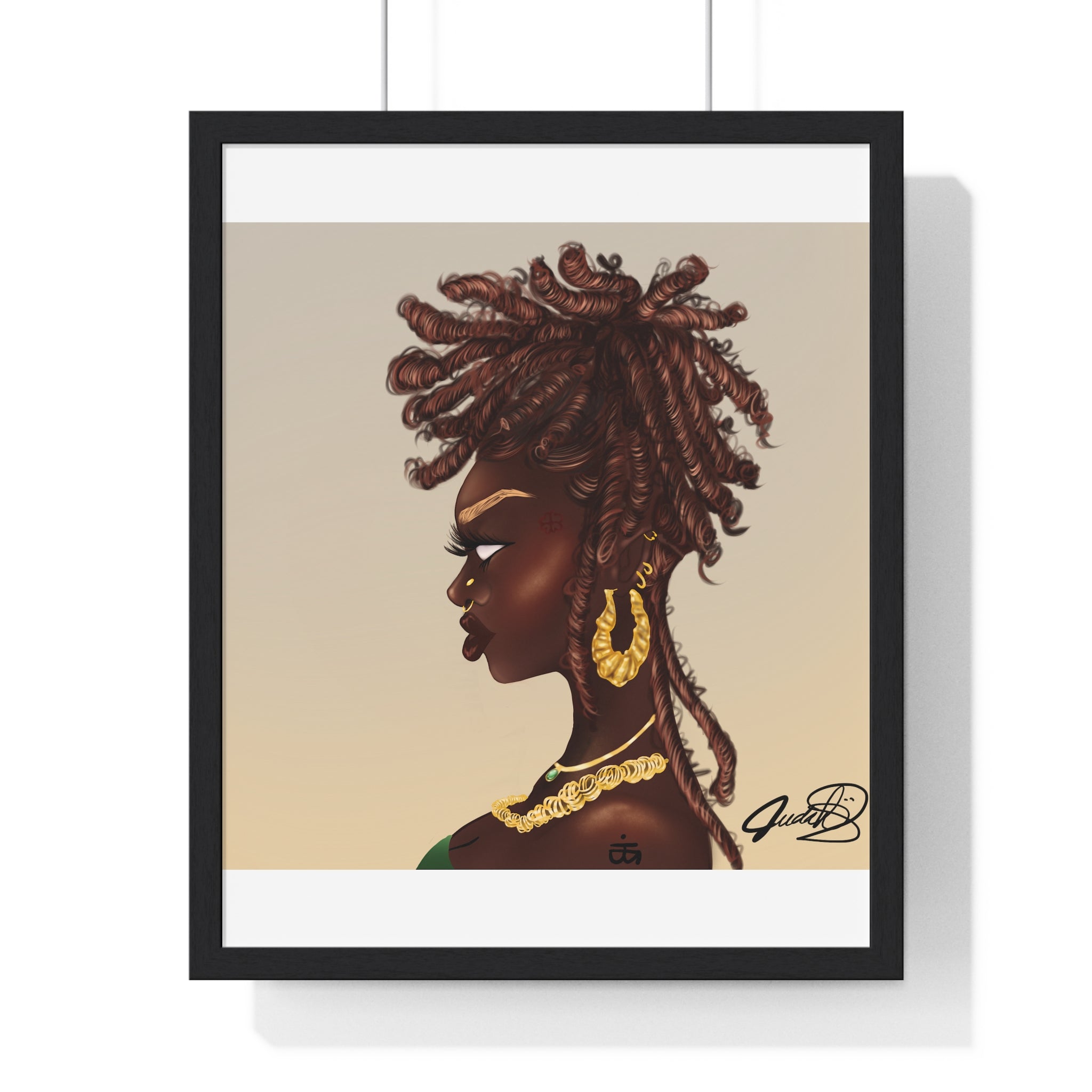 Millikah Vertical Framed Poster print