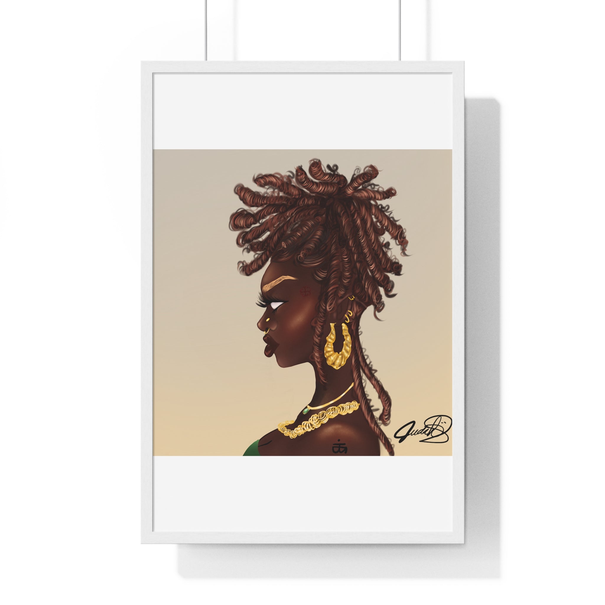 Millikah Vertical Framed Poster print